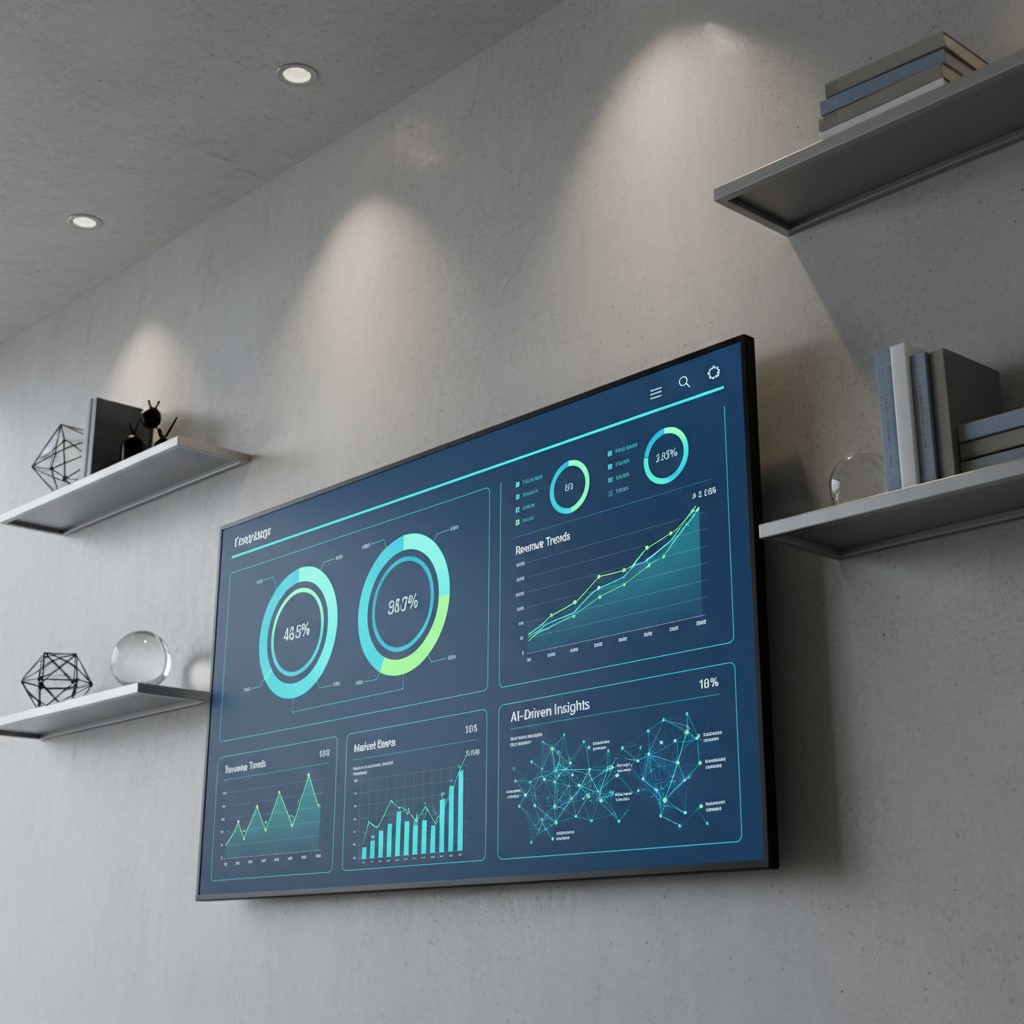 Una imagen mostrarándose un gráfico con datos y estadísticas sobre tendencias de venta y rendimiento electrónico.